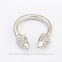 2015 мода серебряные ювелирные изделия кристалл дешевое кольцо для женщин